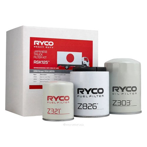 Ryco Heavy Duty Service Kit, part RSK125