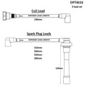 Ignition Lead Set for Nissan SR18, part OPT4616