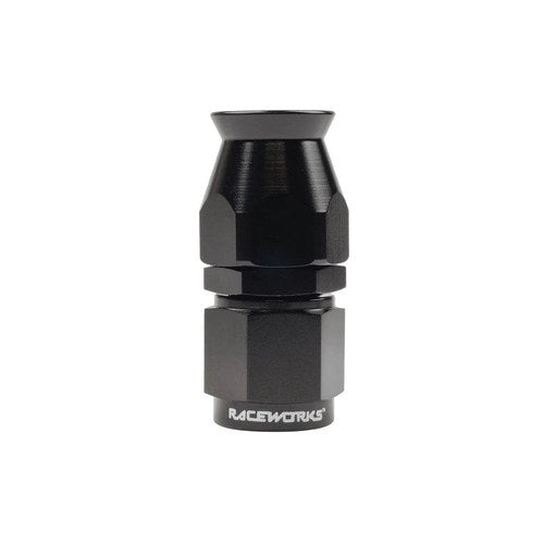Raceworks Straight PTFE Hose Fitting AN-6 | RWF-201-06BK