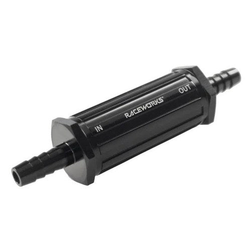 Raceworks Inline Fuel Filter 5/16'' Barbs | ALY-098