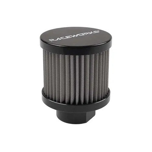 Raceworks AN-12 Small Breather Black | ALY-161BK