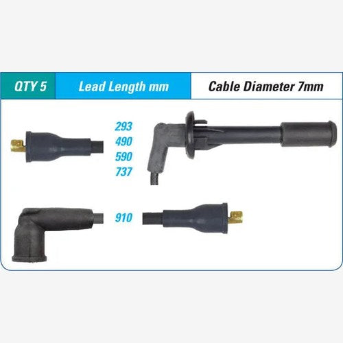 Ignition Lead Set for Citroen, Fiat and Peugeot | ILS-090M
