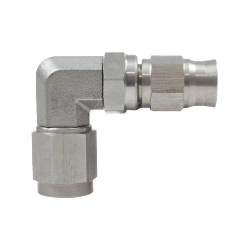 Raceworks Teflon Braid Hose End 90 Degree S-S | RWF-203-03SS