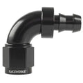 Raceworks 90 Degree Push Lok Hose End | RWF-403-04BK