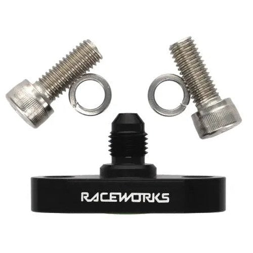 Raceworks AN Turbo Drain | RWF-463-01BK