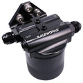 Raceworks 4-Port Remote Oil Filter Mount 3/4in-16 | ALY-153BK