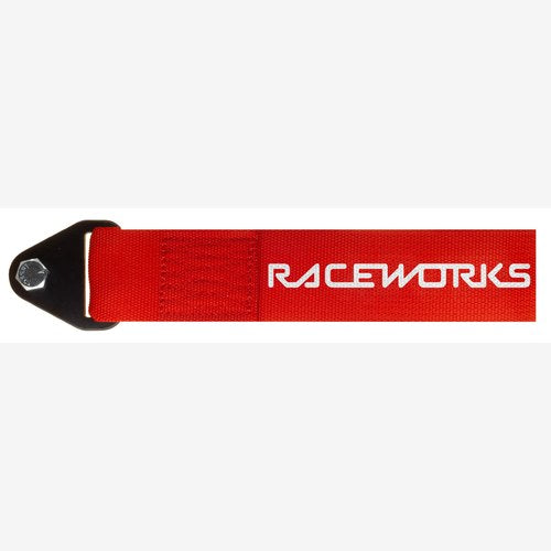Raceworks Red Tow Strap 250mm | VPR-021RD