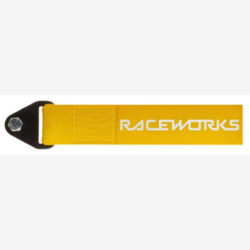 Raceworks Yellow Tow Strap 250mm | VPR-021YL