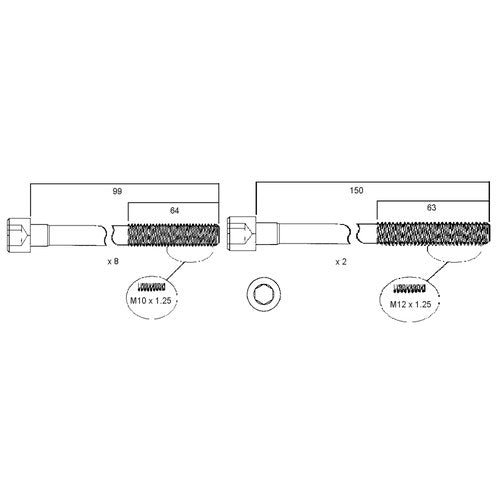 Permaseal Head Bolt Set for Hyundai G4GM-G4GF | HBS057