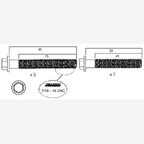 Permaseal Head Bolt Set for Rover V8 | HBS091H