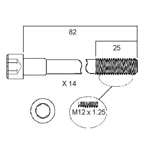 Permaseal Head Bolt Set for Toyota 7M | HBS133