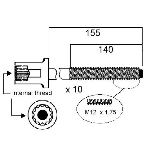 Permaseal Head Bolt Set for Audi BKD | HBS188