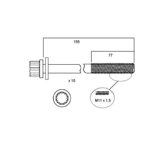 Permaseal Head Bolt Set for Honda | HBS237
