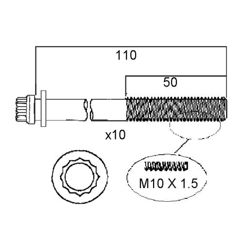 Permaseal Head Bolt Set for Suzuki | HBS240