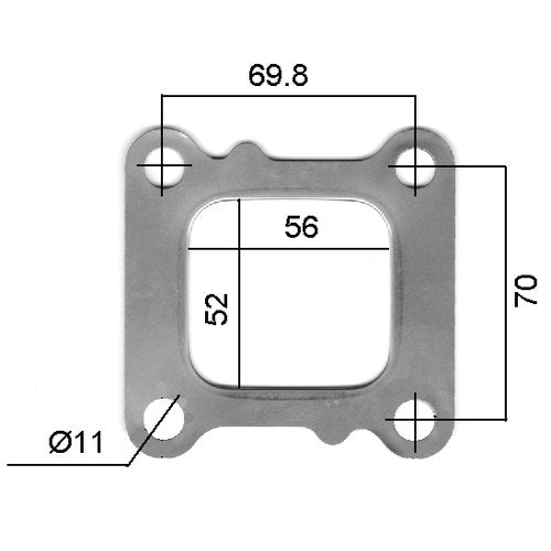 Permaseal Turbocharger Inlet Gasket for Toyota 2L-TE | TUR026