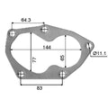 Permaseal Turbocharger Outlet Gasket for Mitsubishi 4G63T | TUR032