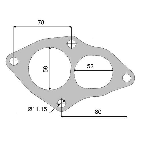 Permaseal Turbocharger Outlet Gasket Mitsubishi 4G63T 6CM | TUR044