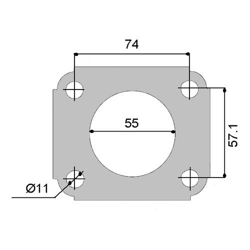 Permaseal Turbocharger Inlet Gasket Mitsubishi 4G63T 6CM | TUR045