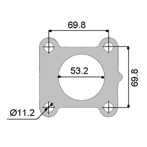 Permaseal Turbocharger Inlet Gasket for Toyota 2L | TUR047