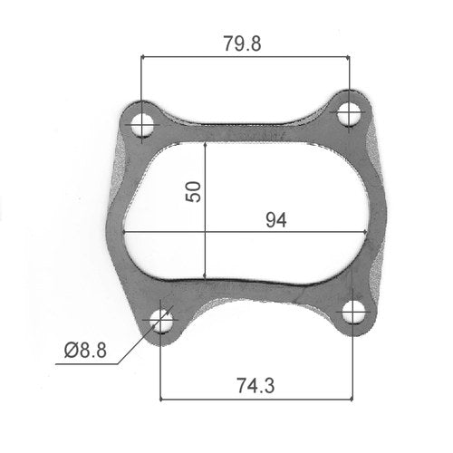 Permaseal Turbocharger Outlet Gasket for Toyota | TUR048