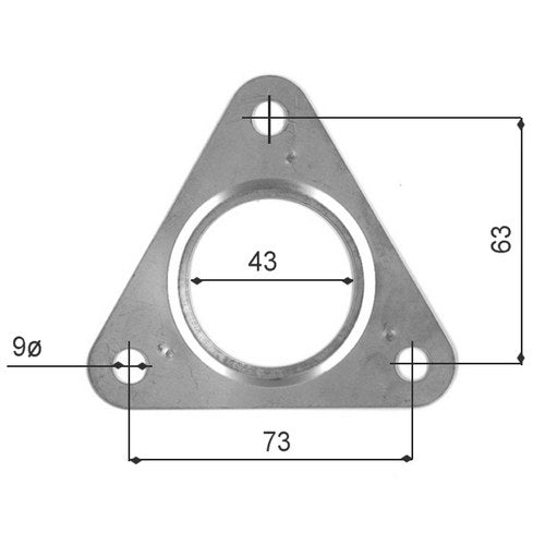 Permaseal Turbocharger Outlet Gasket for Isuzu 4JX1T | TUR068