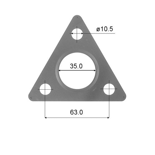 Permaseal Turbocharger Inlet Gasket for Mitsubishi 4M40 | TUR072