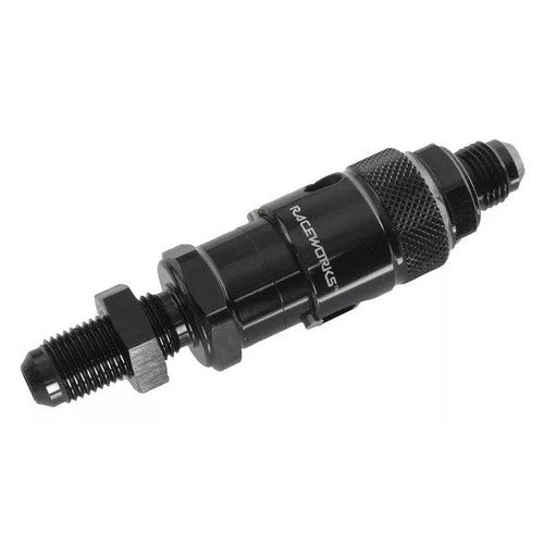 Raceworks Aluminium Bulkhead Dry-Break Fitting | RWF-QR103-03BBK