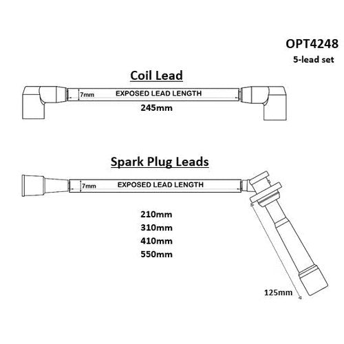 HT Lead Set for Suzuki G16B EFI | OPT4248