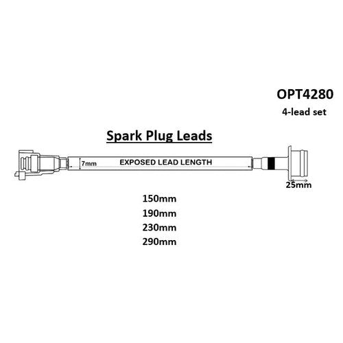 HT Lead Set for Toyota 4AGE | OPT4280