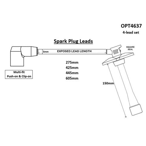 Ignition Lead Set for Toyota | OPT4637
