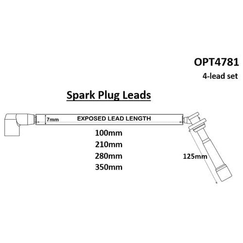 Ignition Lead Set for Suzuki M131516 | OPT4781