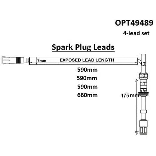 Ignition Lead Set for Fiat | OPT49489