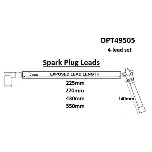Ignition Lead Set for Astra Barina 1.21.4 | OPT49505