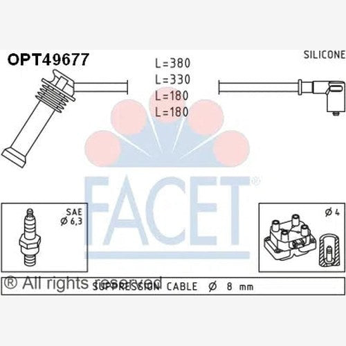 Ignition Lead Set for Alfa | OPT49677