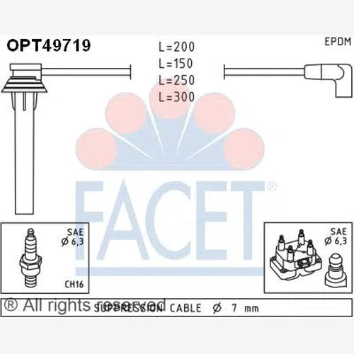 Ignition Lead Set for Mazda ZL/ZM 98> | OPT49719