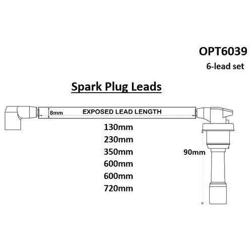 Ignition Lead Set for MERC M110 | OPT6039
