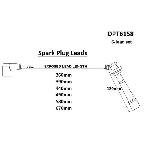 Ignition Lead Set for Toyota 3VZE | OPT6158