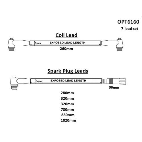 HT Lead Set for Toyota 5VZFE | OPT6160