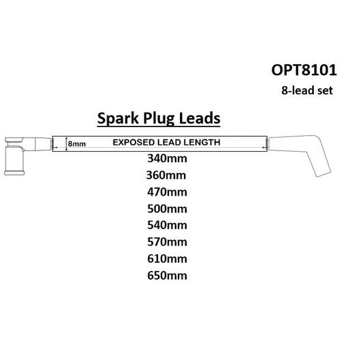 Ignition Lead Set for Ford AU V8 | OPT8101