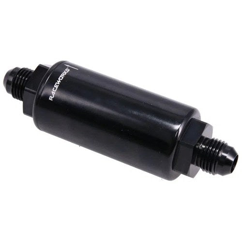 AN-6 75 Micron Billet Fuel Filter 31mm x 104mm | ALY-226-75BK