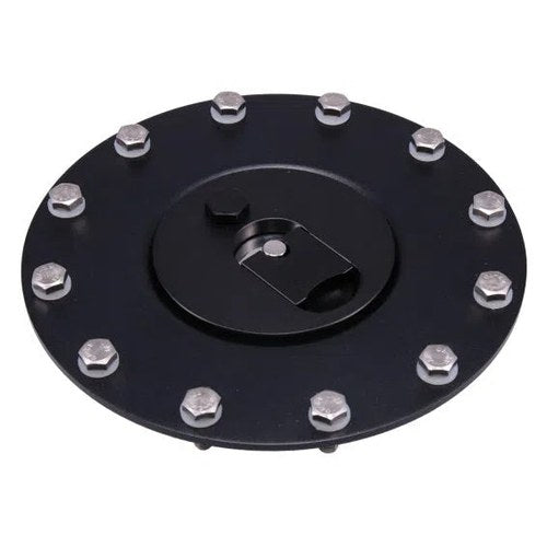 Black Billet Aluminium Flush Gen2 Fuel Cell Cap | ALY-278BK