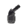 Raceworks 45DEG Barb Fitting Female AN-6 to 1/4IN | RWF-412-06-04BK