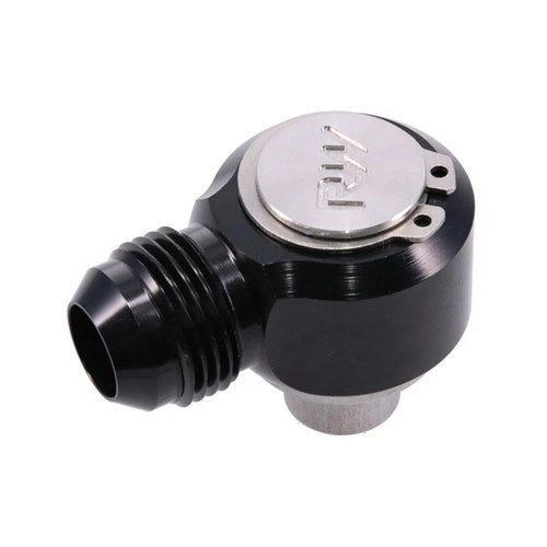Raceworks Low-Profile Banjo Breather Adapter AN-12 RB26 | RWF-709-12-03BK