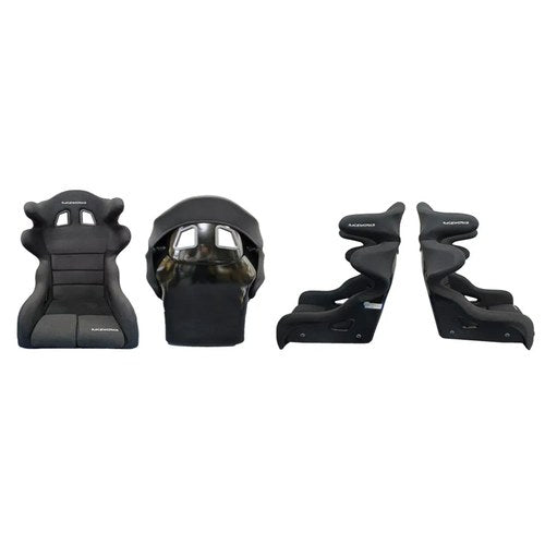 Raceworks Carbon Winged Race Seat Black Medium | VPR-404-M