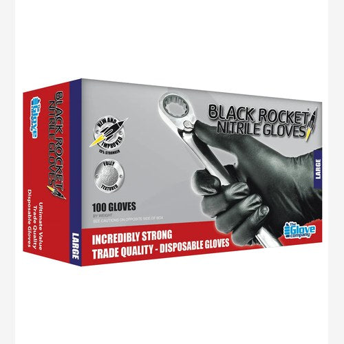 TGC Black Rocket Nitrile Disposable Gloves | 130001