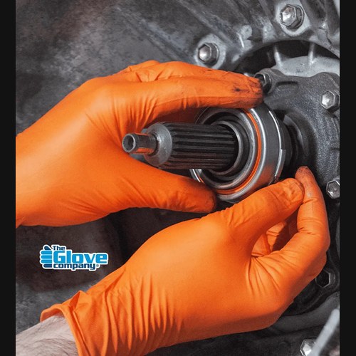 TGC Orange Rocket Nitrile Disposable Gloves, Box of 100 | 130031