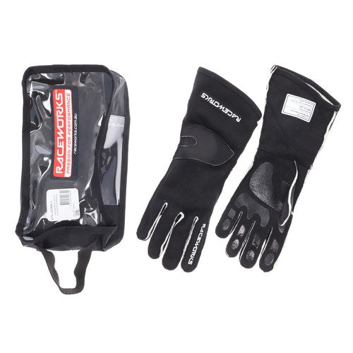 Raceworks Black FIA-Approved Gloves XL | VPR-260BK-XL