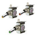 LED Toggle Switch 12V 20A Green/Amber/Red | 51-8533