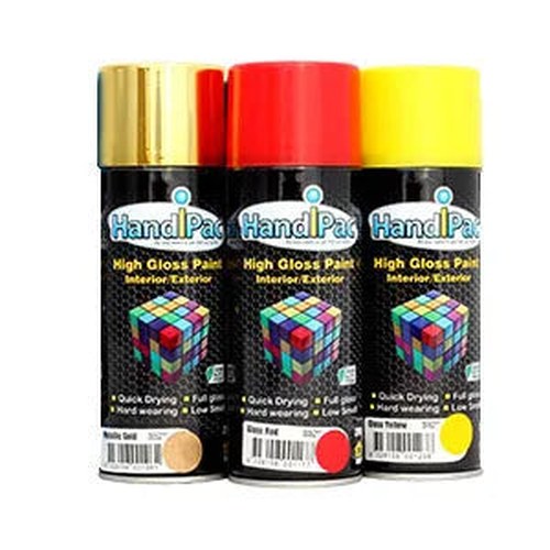 Handipac High Gloss Black Spray Paint 280g | HPGB280