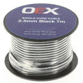 OEX Single-Core Automotive Cable 2.5mm Black 7m | ACX0693-7M